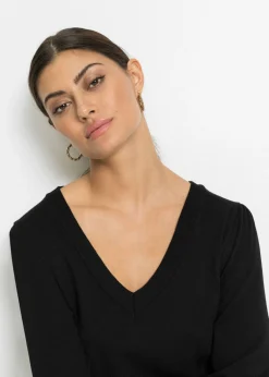 Hot Jersey de punto fino en mezcla de viscosa Mujer Jerséis|Ropa De Punto