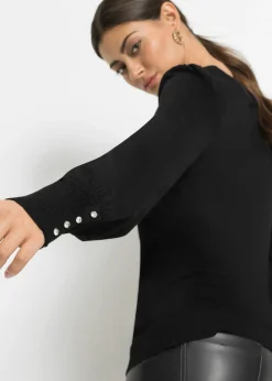 Hot Jersey de punto fino en mezcla de viscosa Mujer Jerséis|Ropa De Punto