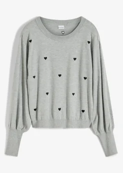 Jersey de punto fino en mezcla de viscosa Mujer Jerséis|Ropa De Punto