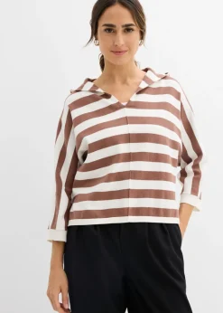 Sale Jersey de punto fino oversize de mezcla de algodón Mujer Jerséis|Ropa De Punto