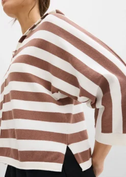 Sale Jersey de punto fino oversize de mezcla de algodón Mujer Jerséis|Ropa De Punto