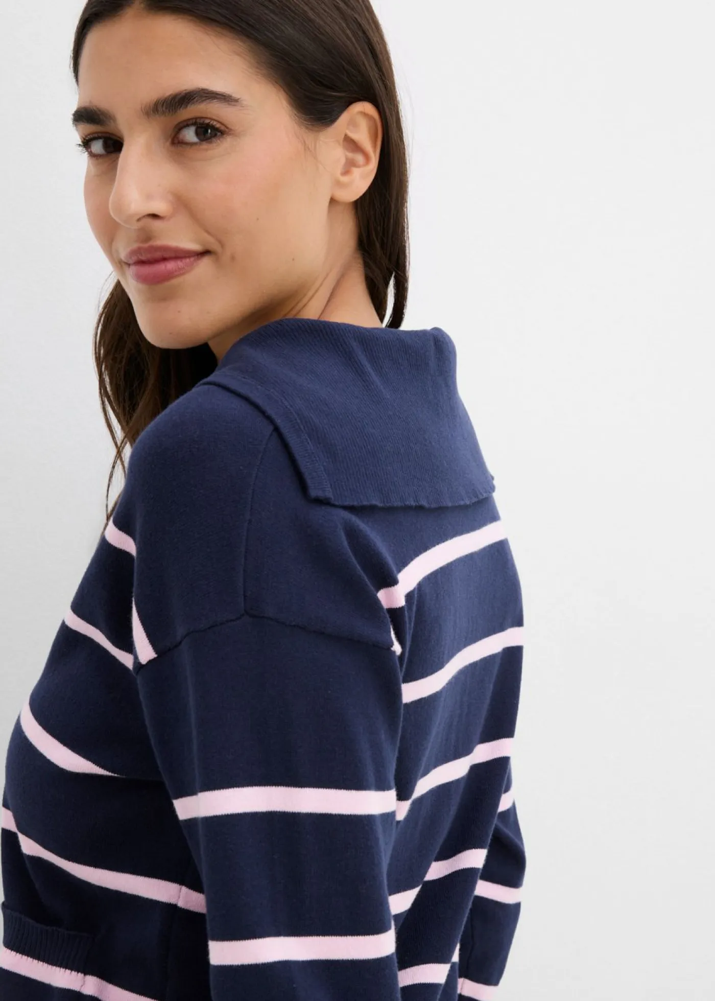 Outlet Jersey de punto fino tipo polo Mujer Jerséis|Novedades