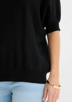 New Jersey de punto fino y mezcla de algodón Mujer Jerséis|Novedades