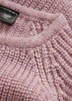 Jersey de punto grueso con hilo brillante Mujer Jerséis|Ropa De Punto