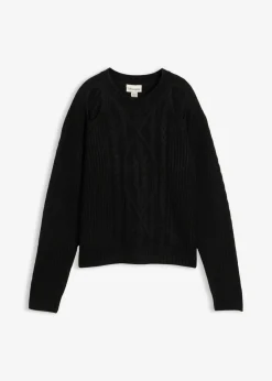 Discount Jersey de punto grueso con patrón trenzado Mujer Jerséis|Ropa De Punto