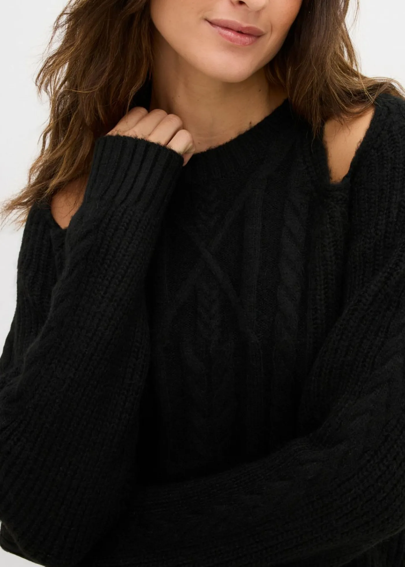 Discount Jersey de punto grueso con patrón trenzado Mujer Jerséis|Ropa De Punto