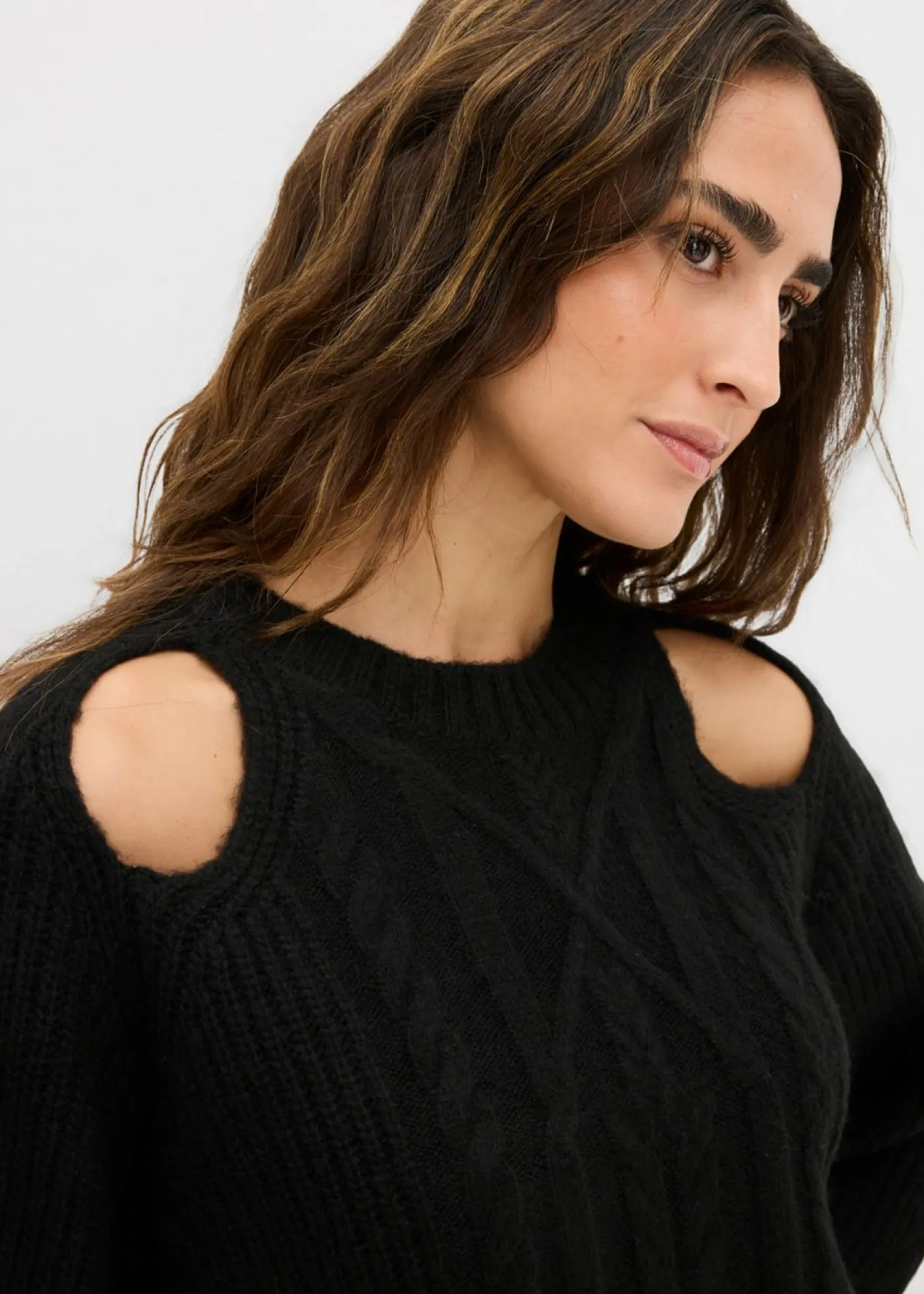 Discount Jersey de punto grueso con patrón trenzado Mujer Jerséis|Ropa De Punto