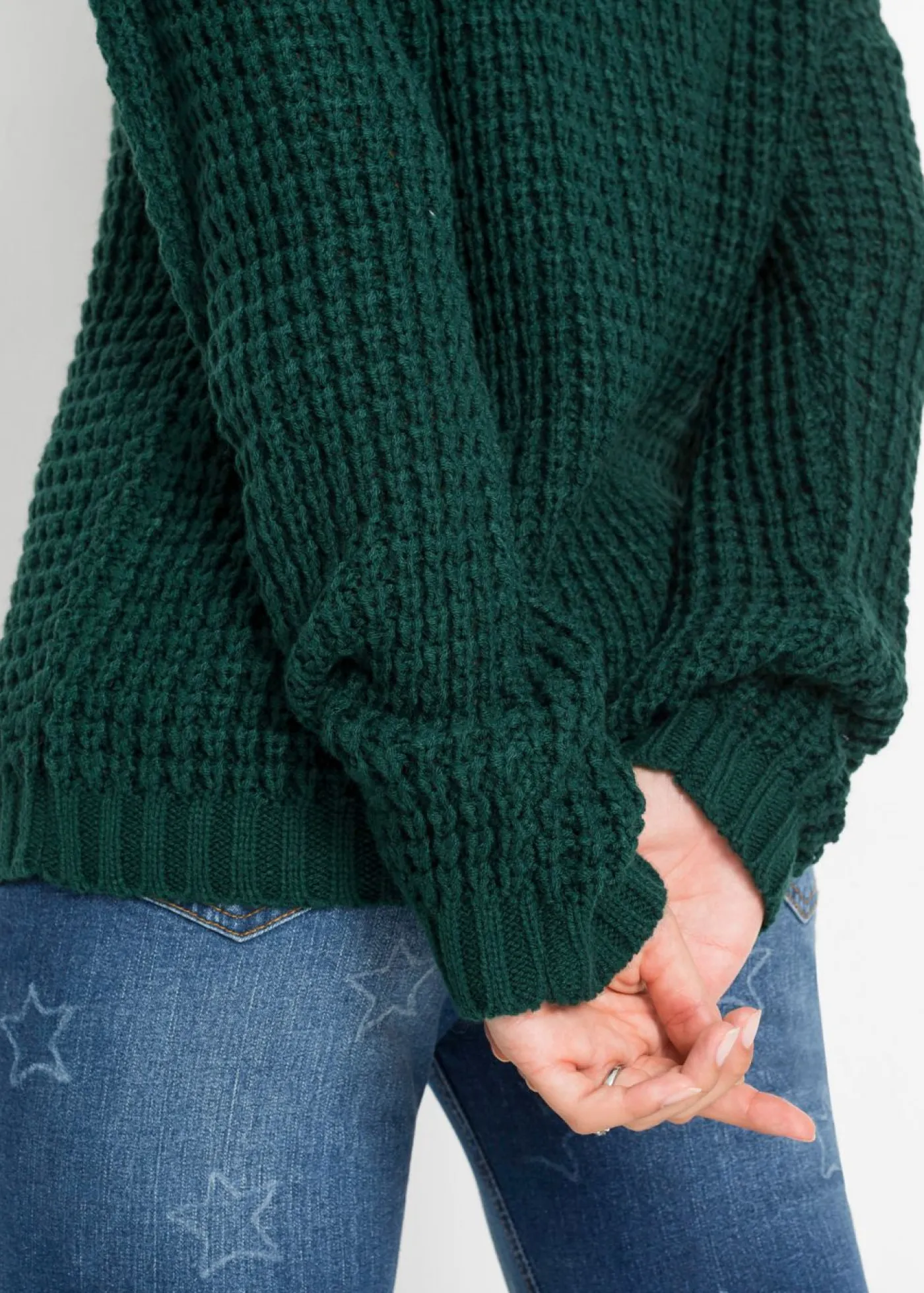 Jersey de punto grueso con detalle de cremallera Mujer Jerséis|Ropa De Punto