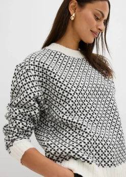 Hot Jersey de punto grueso con mezcla de lana Mujer Esenciales|Jerséis