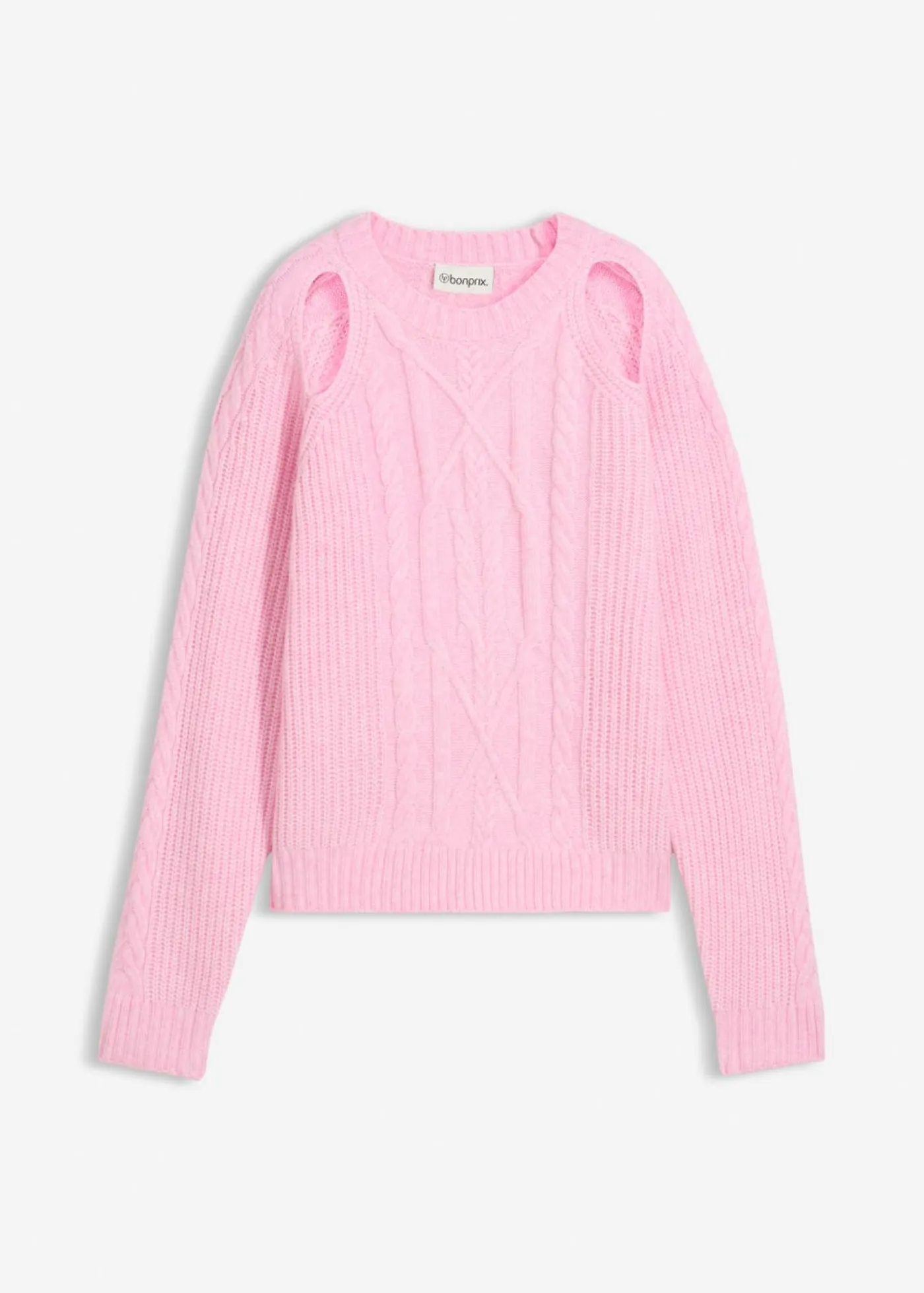 Clearance Jersey de punto grueso con patrón trenzado Mujer Jerséis|Ropa De Punto