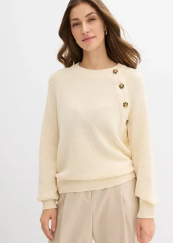 Best Jersey de punto grueso con botonera Mujer Jerséis|Ropa De Punto