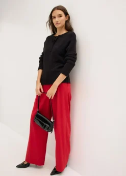 Hot Jersey de punto grueso con cordón Mujer Jerséis|Ropa De Punto