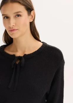 Hot Jersey de punto grueso con cordón Mujer Jerséis|Ropa De Punto