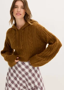 Best Jersey de punto grueso con capucha Mujer Jerséis|Ropa De Punto