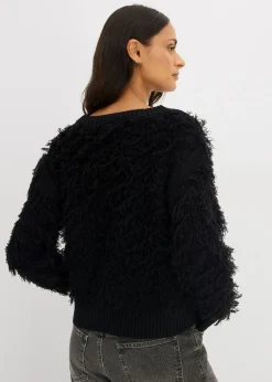Discount Jersey de punto grueso con flecos Mujer Jerséis|Ropa De Punto