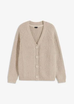 Clearance Jersey de punto grueso de canalé con efecto brillante Mujer Jerséis|Ropa De Punto