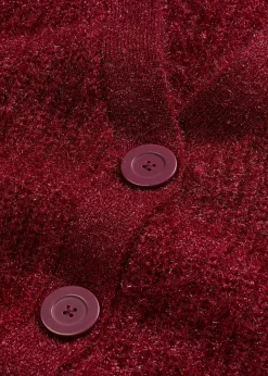 Hot Jersey de punto grueso de canalé con efecto brillante Mujer Jerséis|Ropa De Punto