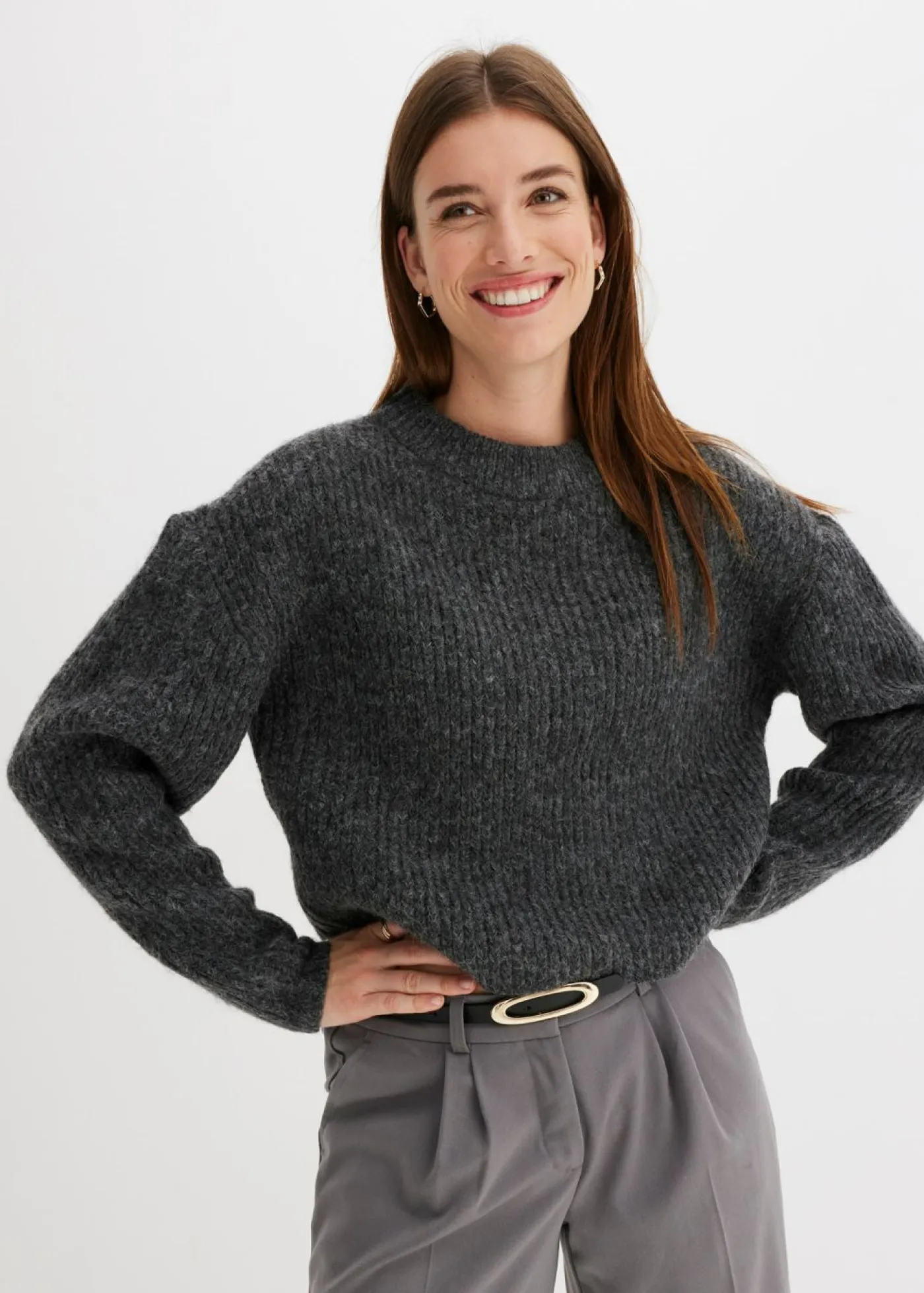 Sale Jersey de punto grueso de mezcla de lana suave Mujer Jerséis|Ropa De Punto