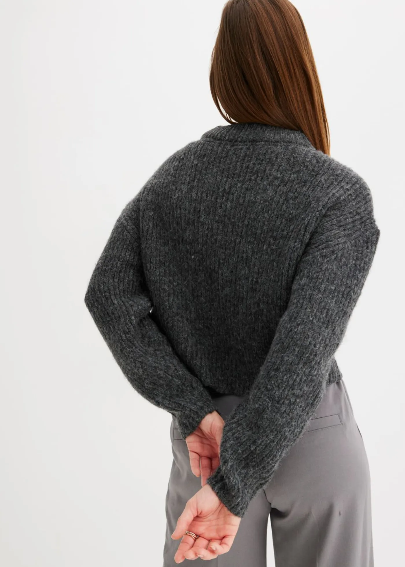Sale Jersey de punto grueso de mezcla de lana suave Mujer Jerséis|Ropa De Punto