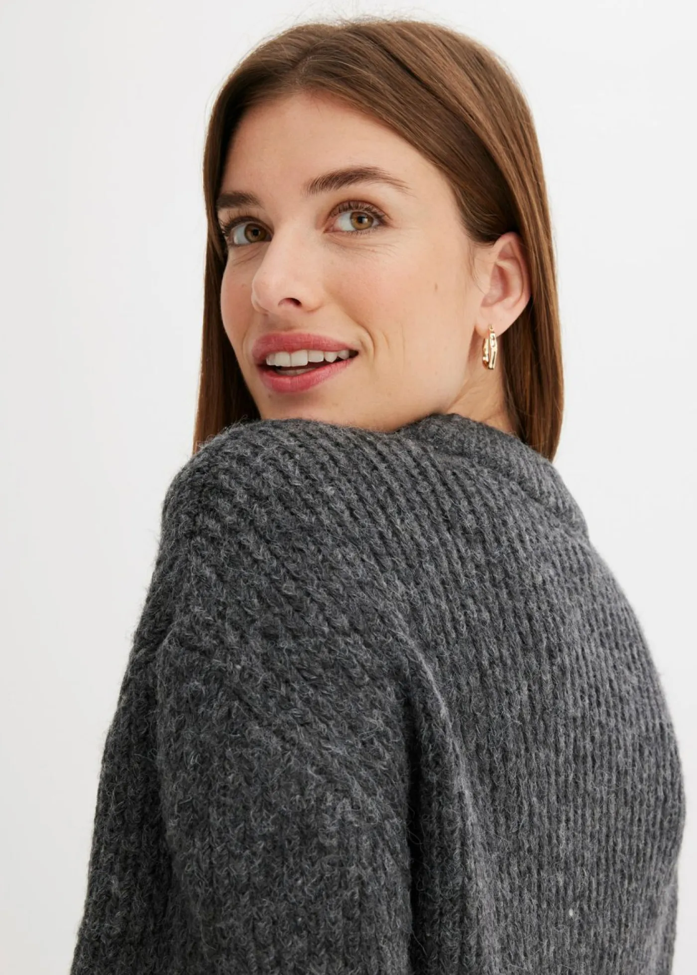 Sale Jersey de punto grueso de mezcla de lana suave Mujer Jerséis|Ropa De Punto