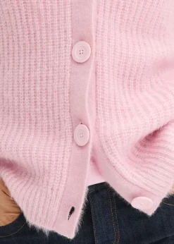 Jersey de punto grueso de canalé con efecto brillante Mujer Jerséis|Ropa De Punto