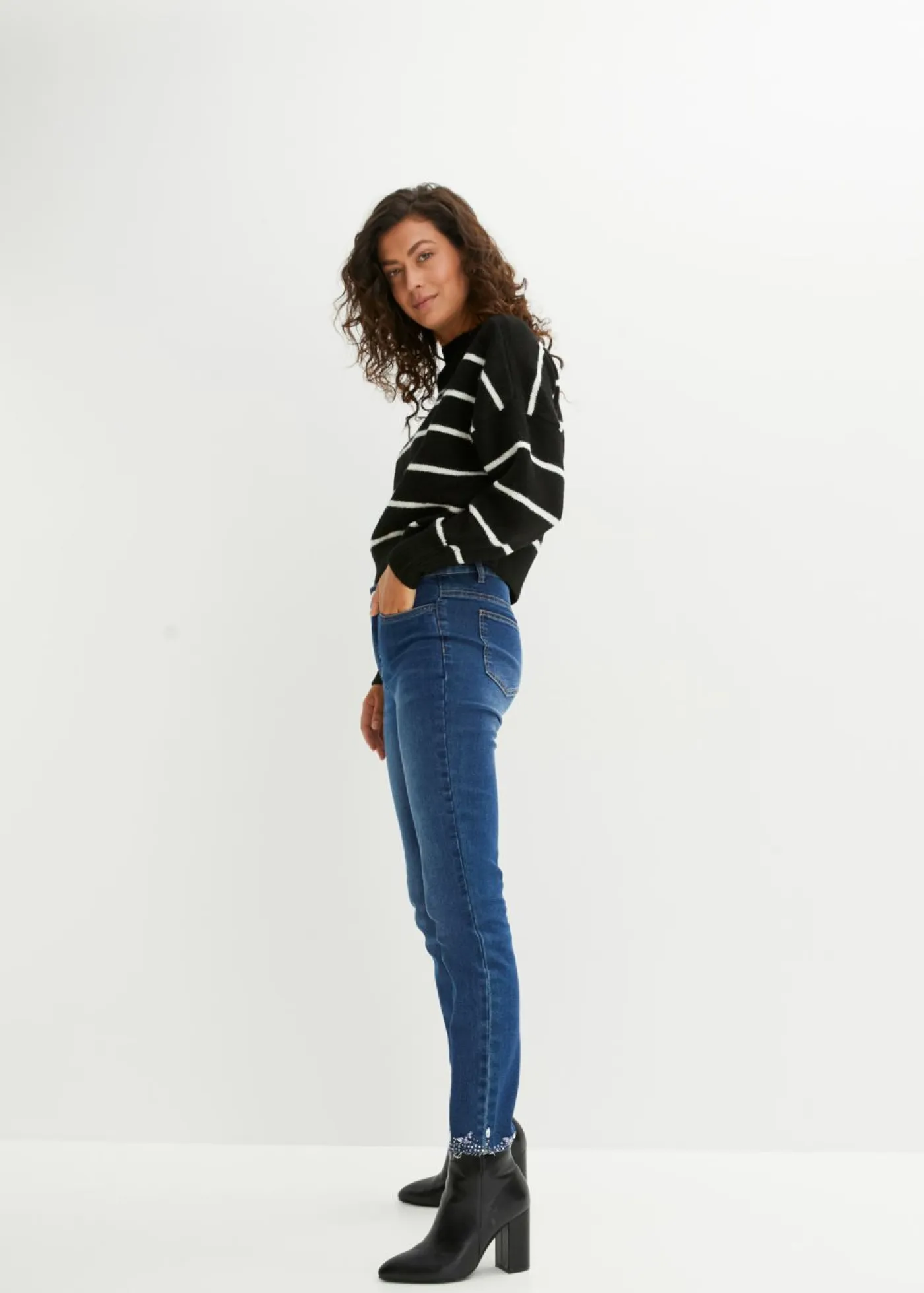 Clearance Jersey de rayas con corte holgado Mujer Jerséis|Ropa De Punto