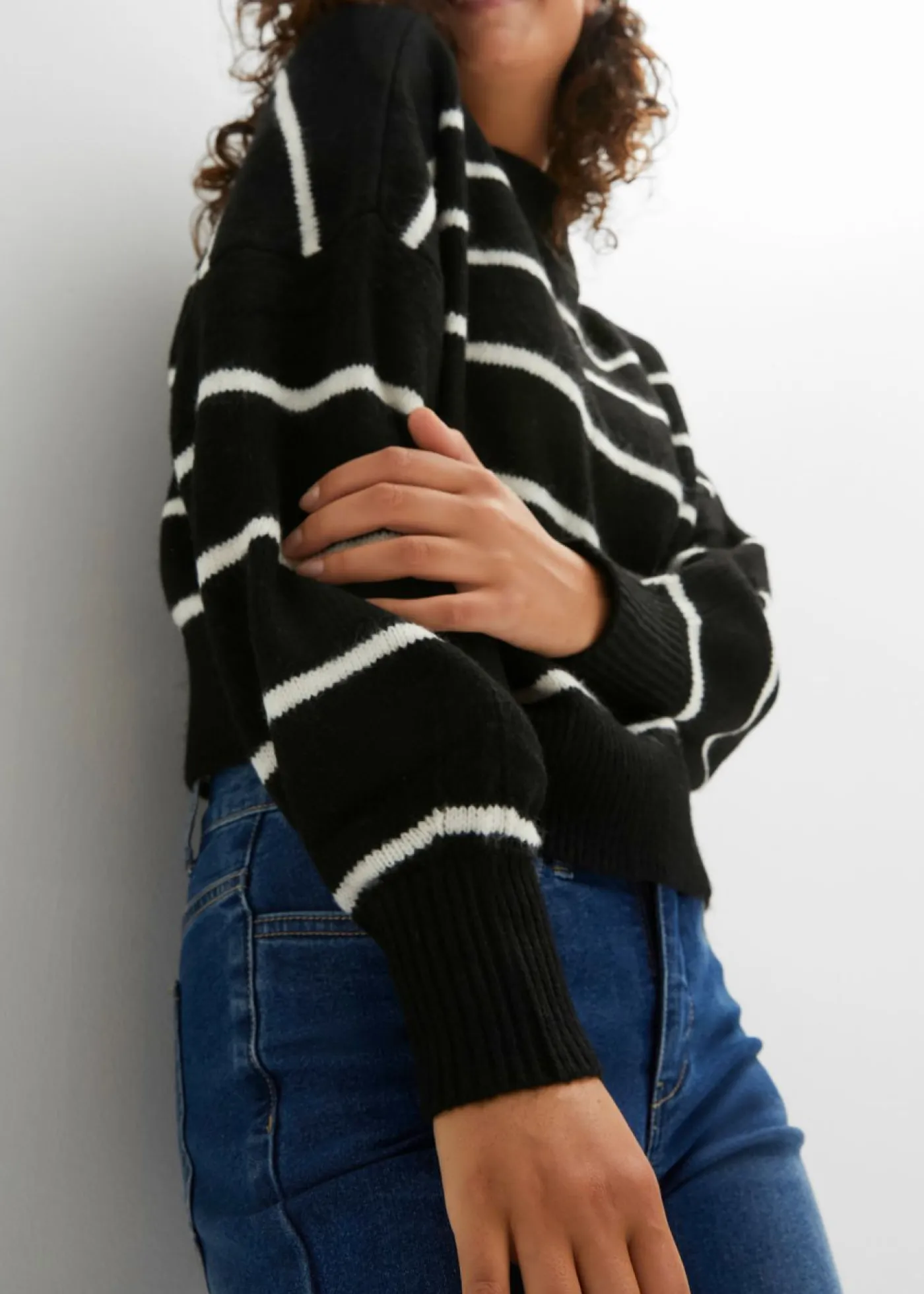 Clearance Jersey de rayas con corte holgado Mujer Jerséis|Ropa De Punto