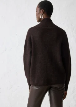 New Jersey en cálida mezcla de alpaca Mujer Premium|Jerséis