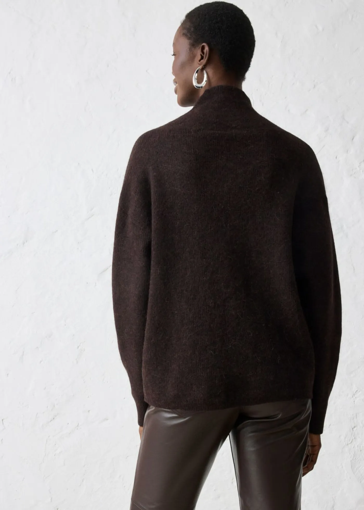 New Jersey en cálida mezcla de alpaca Mujer Premium|Jerséis