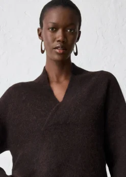New Jersey en cálida mezcla de alpaca Mujer Premium|Jerséis