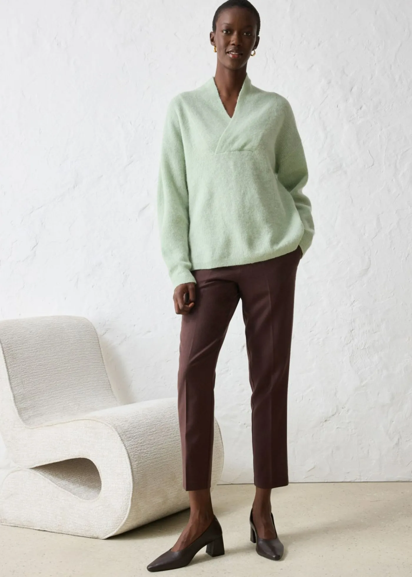 Best Jersey en cálida mezcla de alpaca Mujer Premium|Jerséis