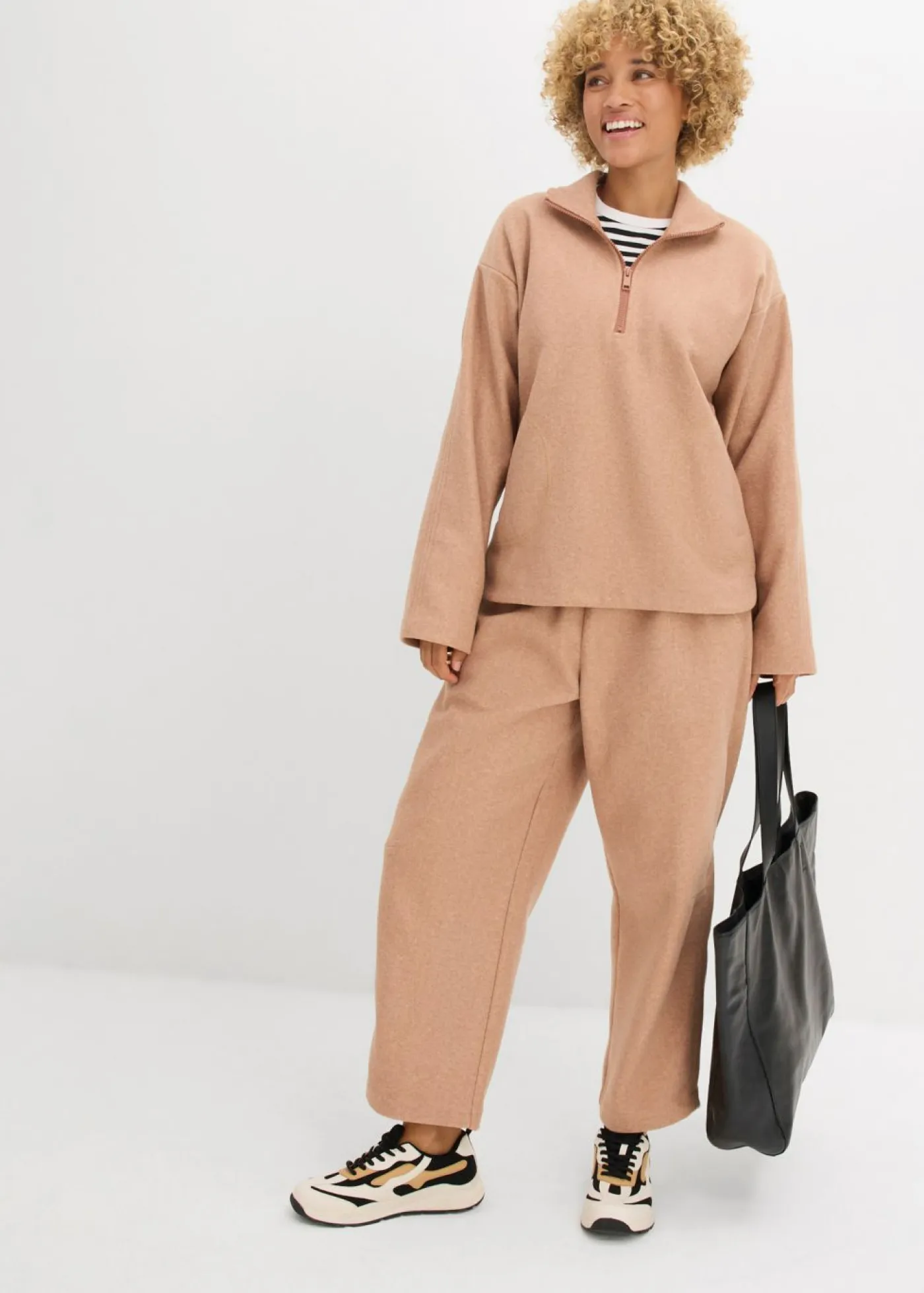 Clearance Jersey holgado con aspecto de lana Mujer Ropa Cómoda