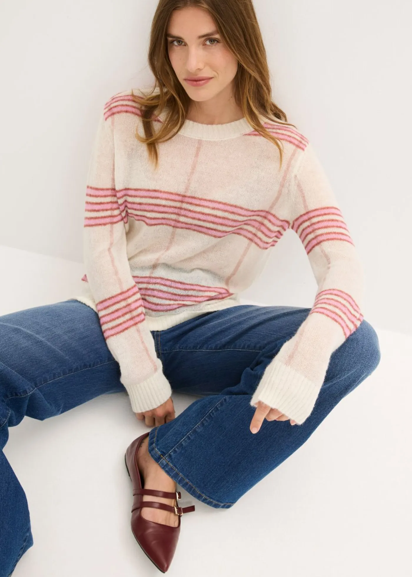 Clearance Jersey holgado con contenido de lana y alpaca Mujer Jerséis|Ropa De Punto