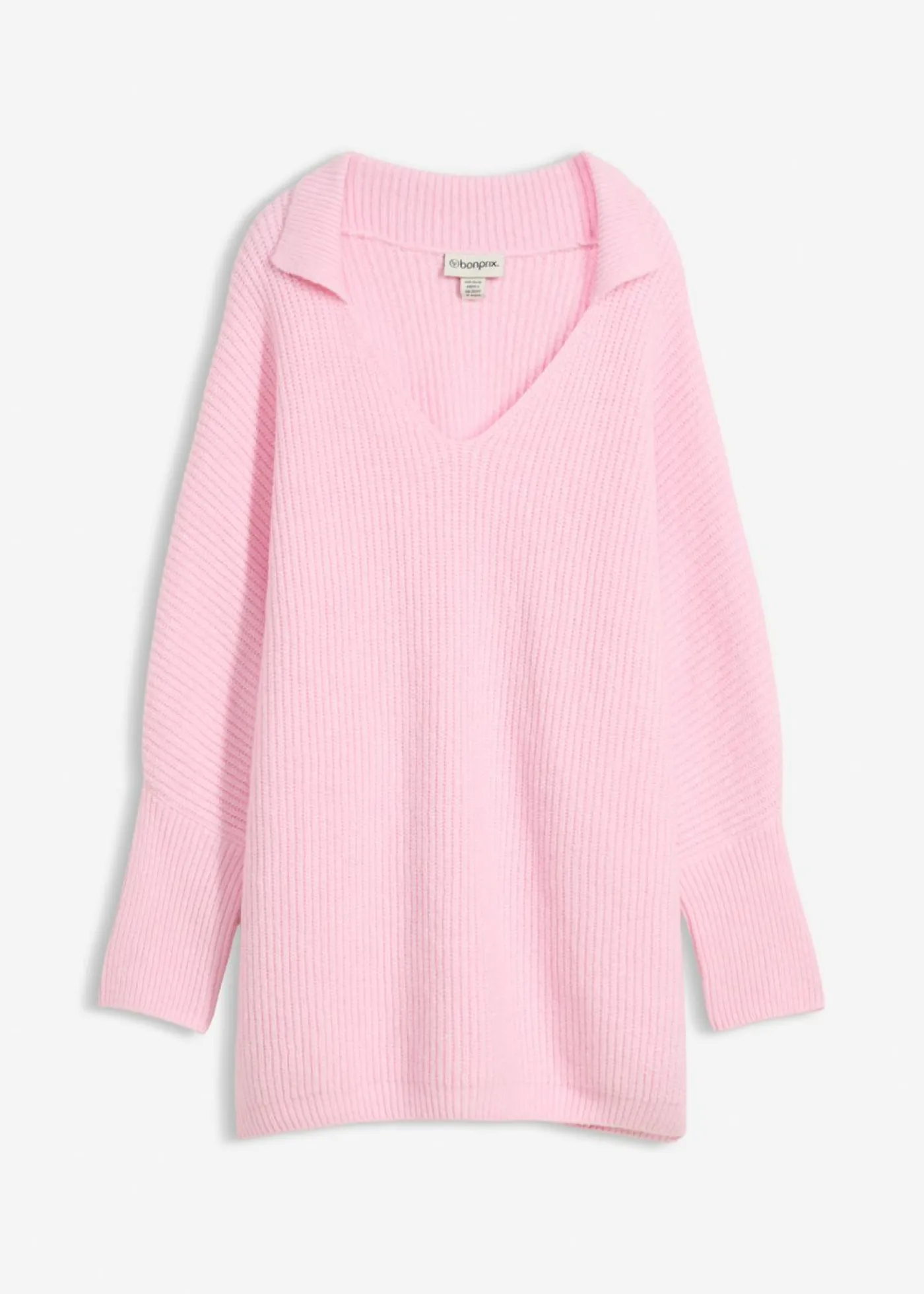 Hot Jersey holgado con cuello tipo polo Mujer Jerséis|Ropa De Punto