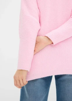 Hot Jersey holgado con cuello tipo polo Mujer Jerséis|Ropa De Punto