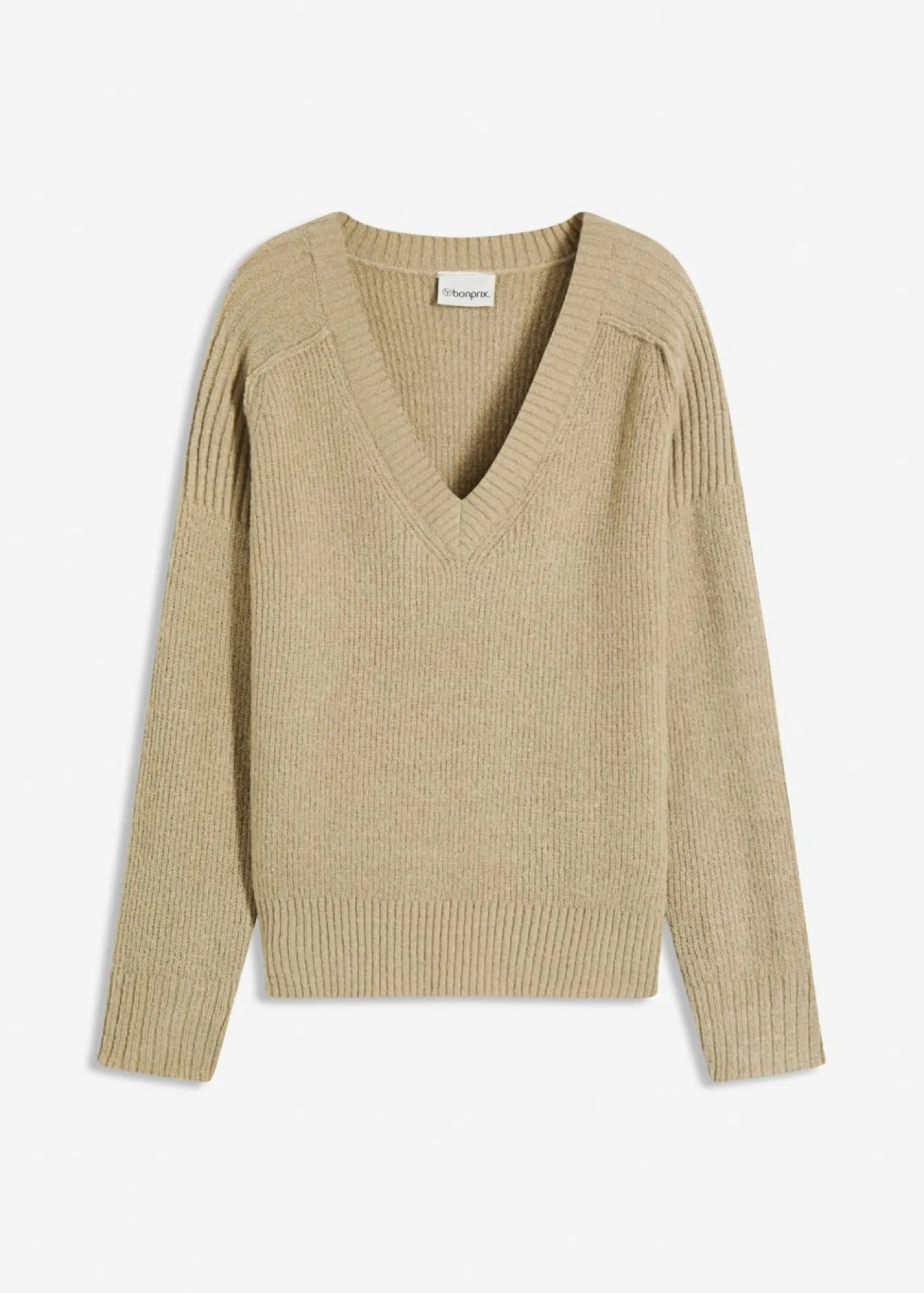 Clearance Jersey holgado con escote en V Mujer Jerséis|Ropa De Punto