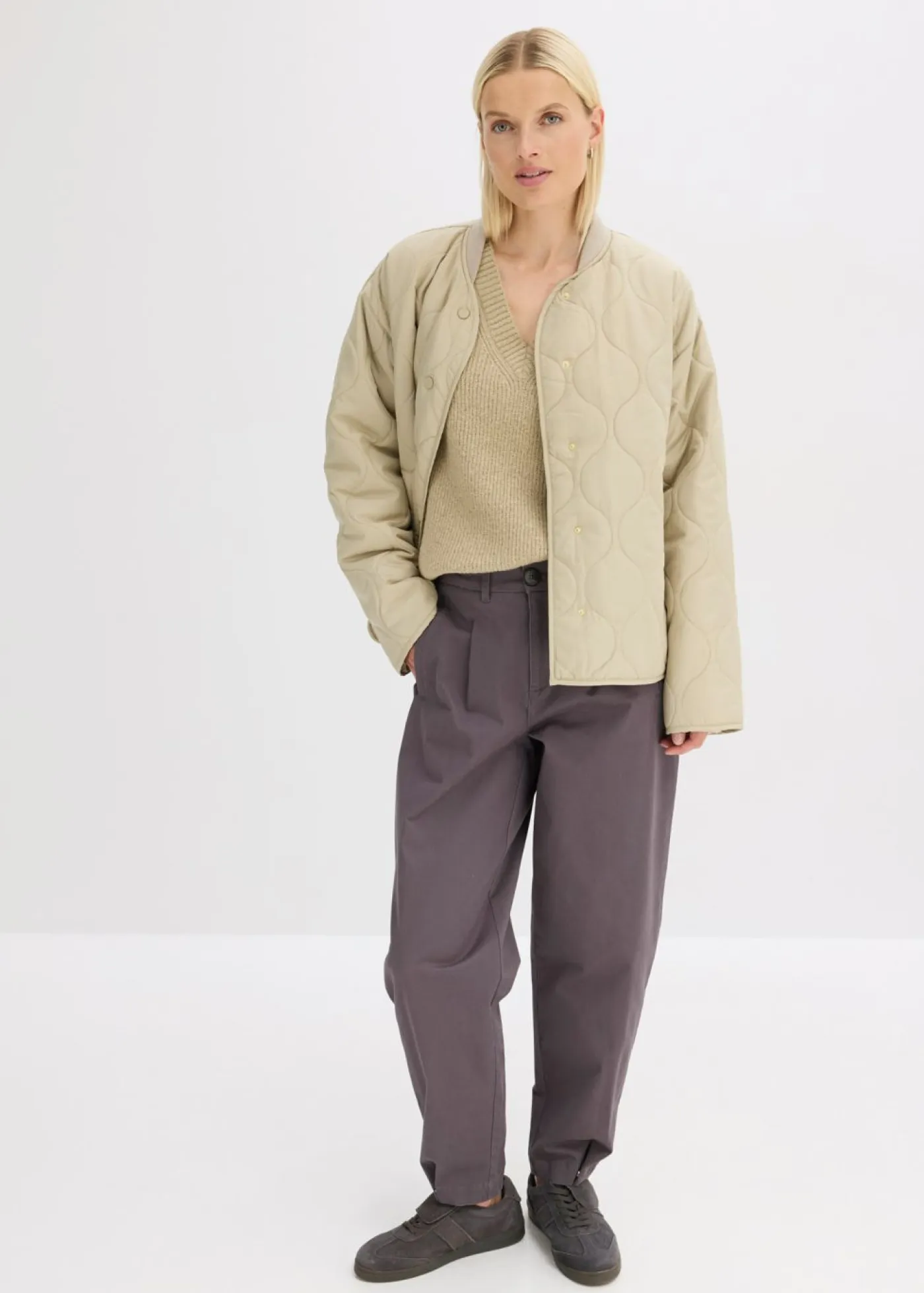 Clearance Jersey holgado con escote en V Mujer Jerséis|Ropa De Punto