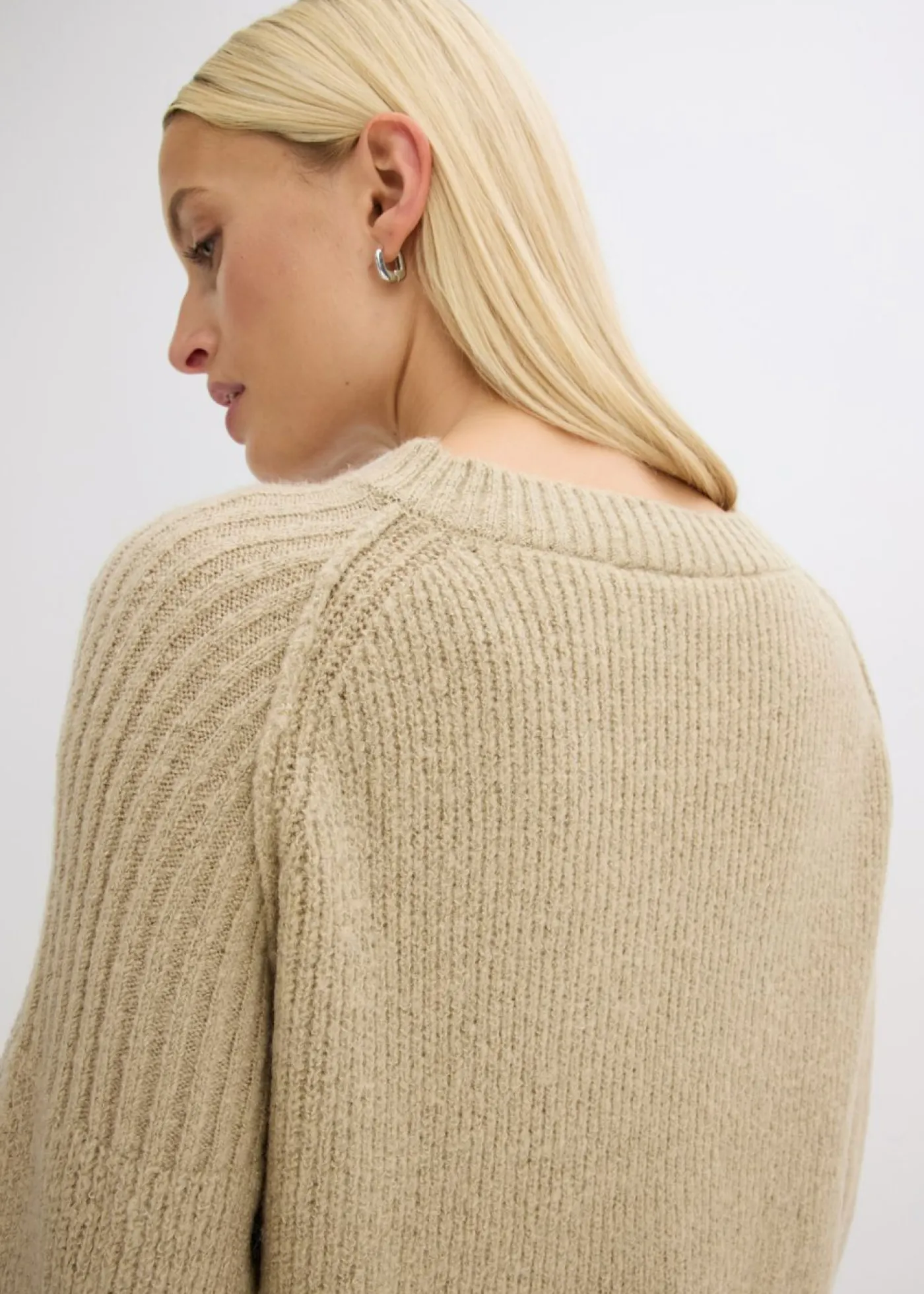 Clearance Jersey holgado con escote en V Mujer Jerséis|Ropa De Punto