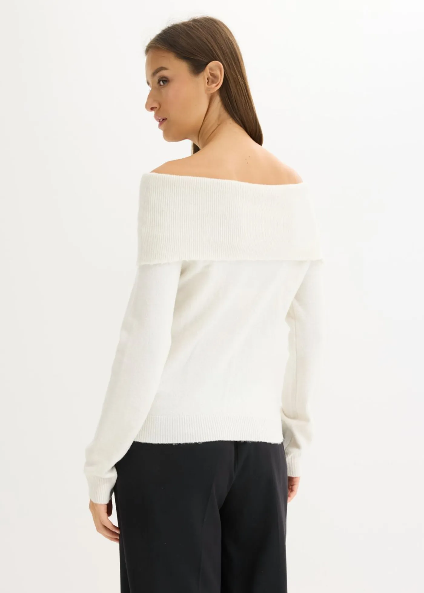 New Jersey holgado con escote bañera Mujer Jerséis|Ropa De Punto