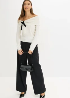 New Jersey holgado con escote bañera Mujer Jerséis|Ropa De Punto