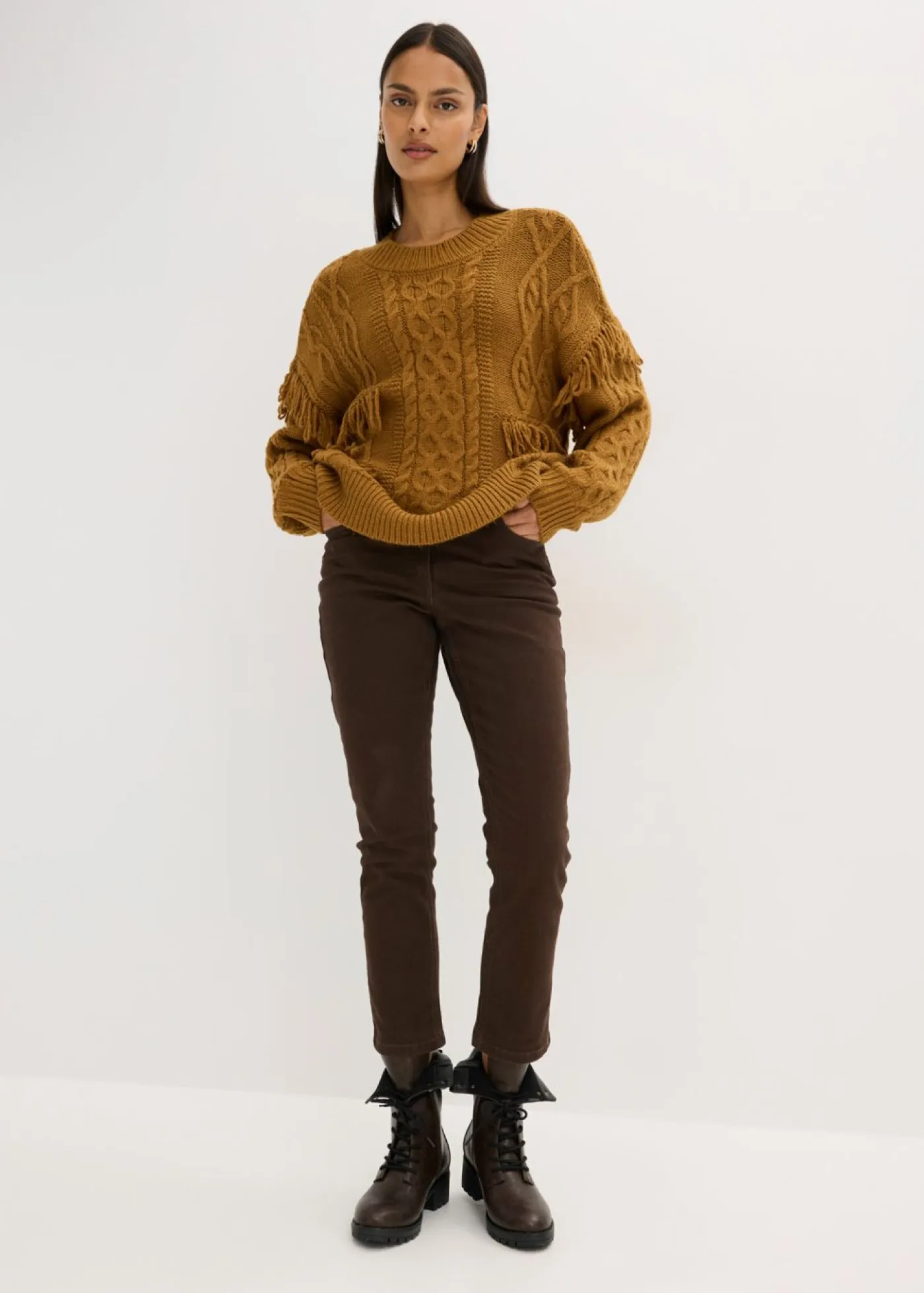Clearance Jersey holgado con flecos Mujer Jerséis|Ropa De Punto
