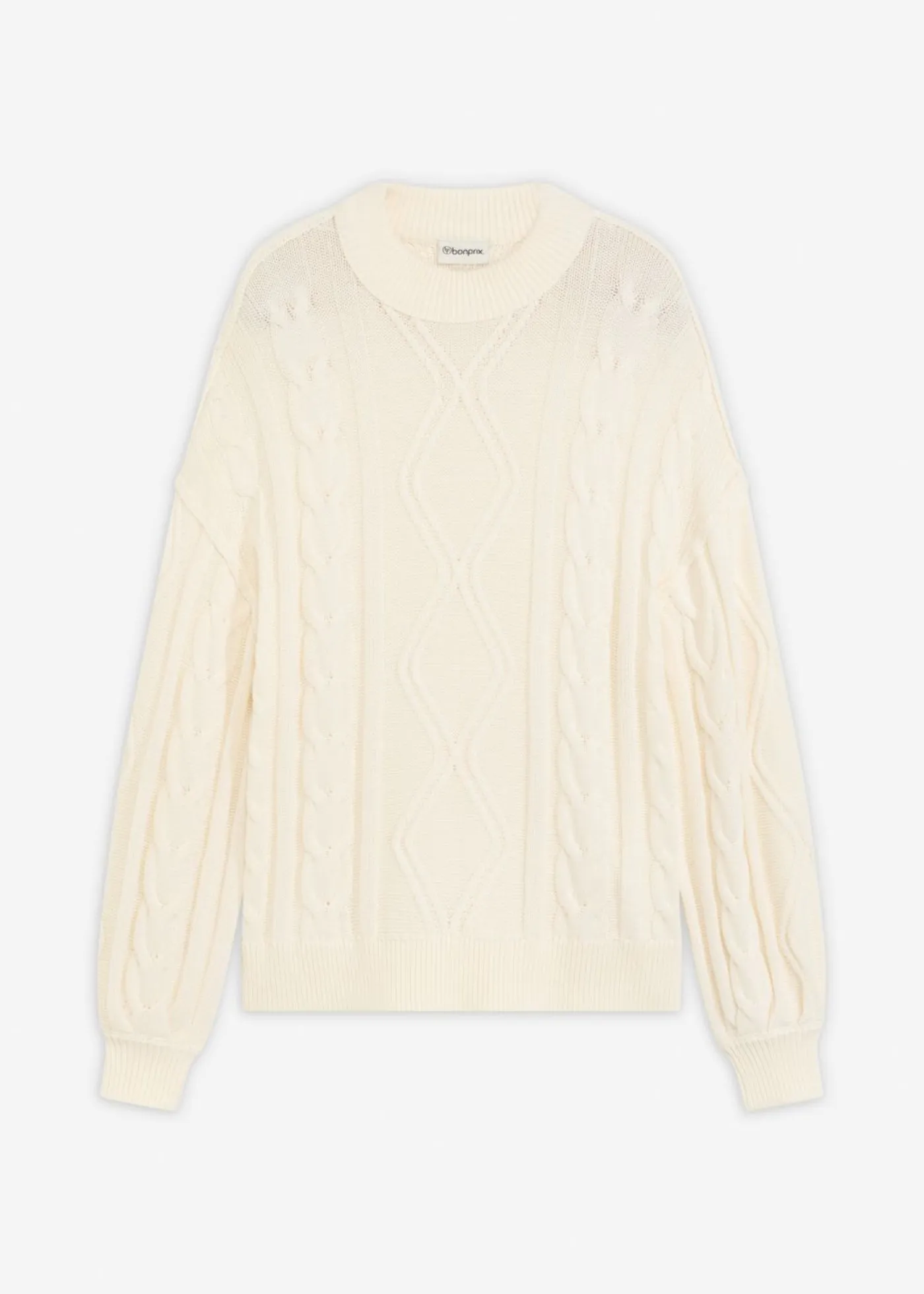 Hot Jersey holgado con patrón trenzado Mujer Jerséis|Ropa De Punto