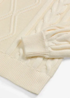Hot Jersey holgado con patrón trenzado Mujer Jerséis|Ropa De Punto