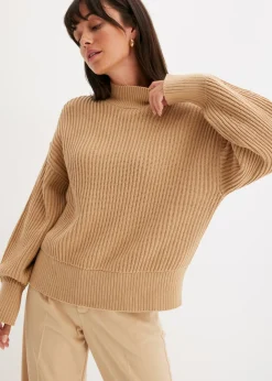 Outlet Jersey holgado de algodón puro Mujer Jerséis|Ropa De Punto