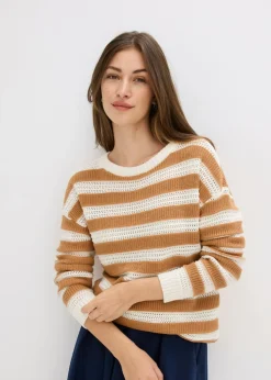 Hot Jersey holgado de algodón puro Mujer Jerséis|Ropa De Punto