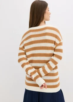 Hot Jersey holgado de algodón puro Mujer Jerséis|Ropa De Punto