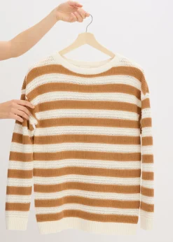 Hot Jersey holgado de algodón puro Mujer Jerséis|Ropa De Punto