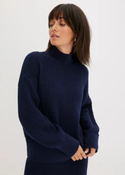 Hot Jersey holgado de algodón puro Mujer Jerséis|Ropa De Punto