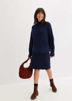 Hot Jersey holgado de algodón puro Mujer Jerséis|Ropa De Punto