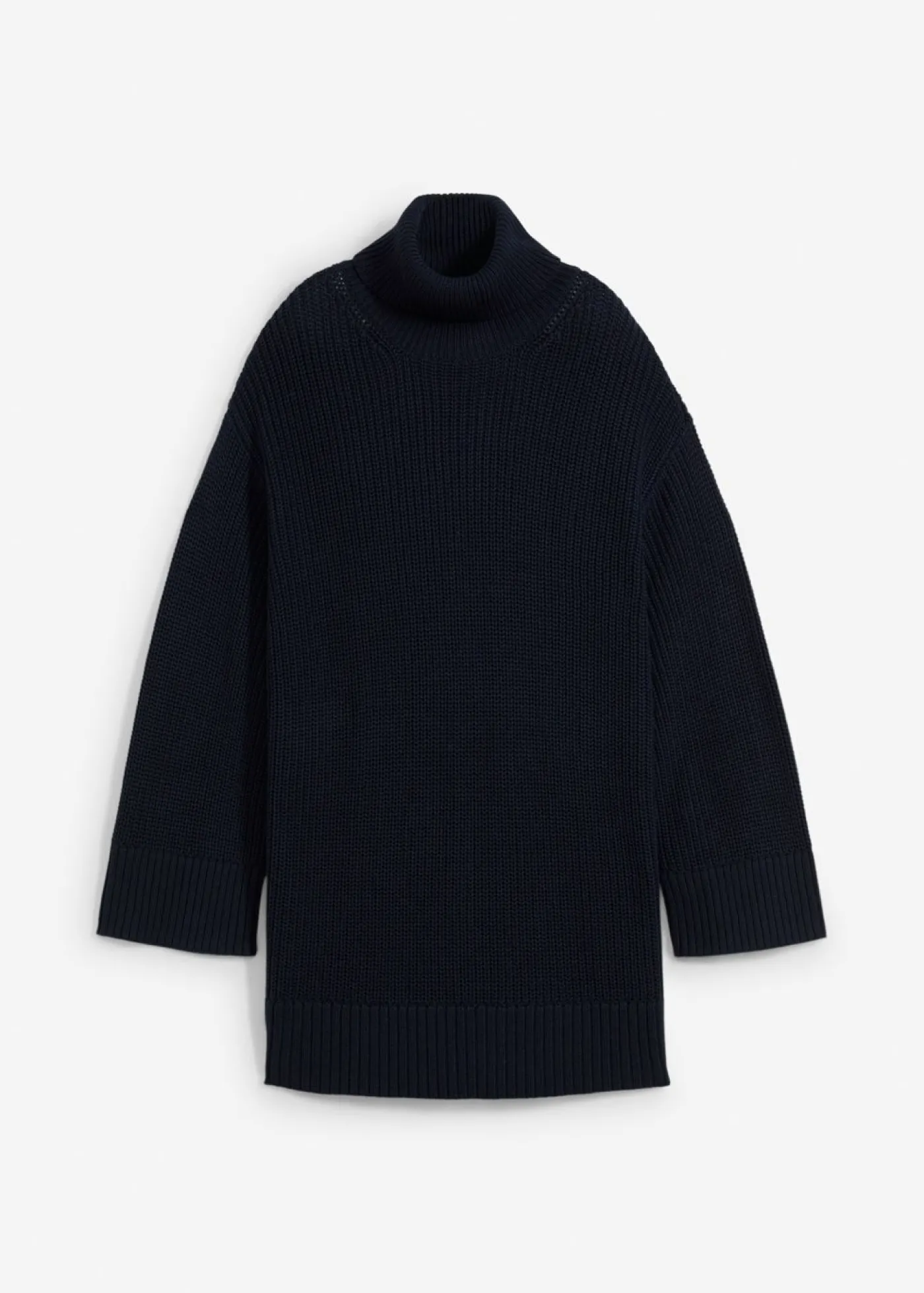 Clearance Jersey holgado de cuello vuelto de mezcla de algodón Mujer Jerséis|Ropa De Punto